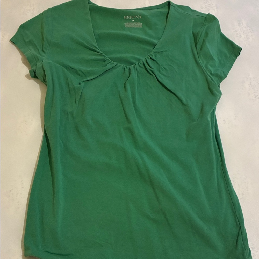 Merona Vibrant Green Short Sleeve Top